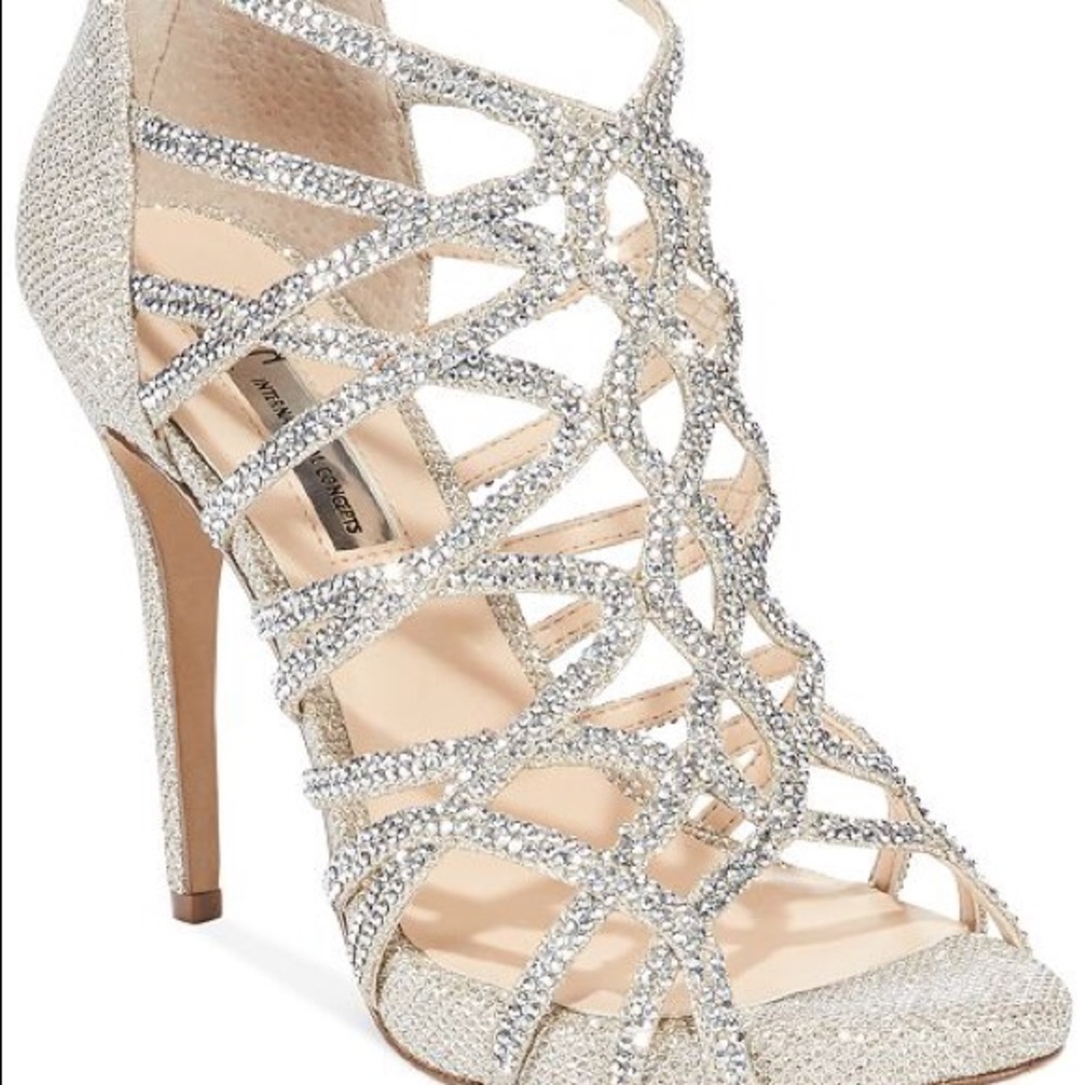 Sparkly Silver Heels
